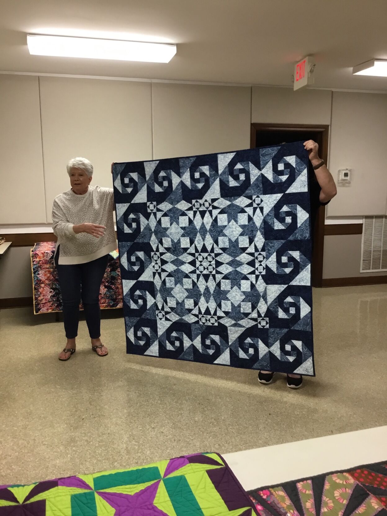 Barb Rozeboom’s “Storm at Sea” quilt.